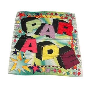 Pride Parade Rainbow Silky Satin Scarf 24"